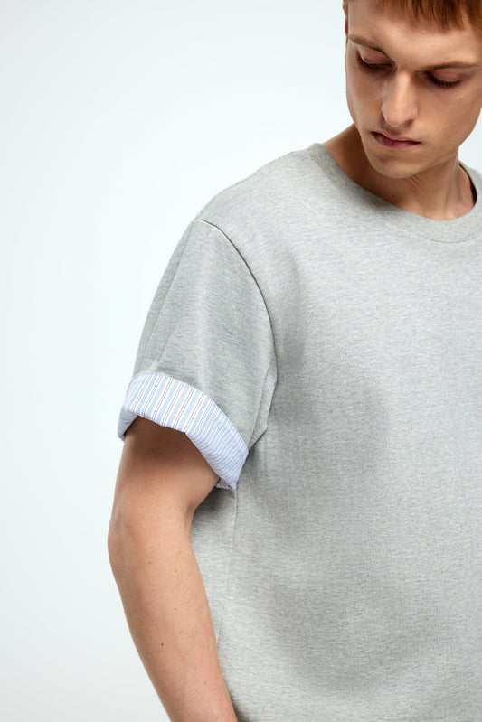 Gray Canvas Tee