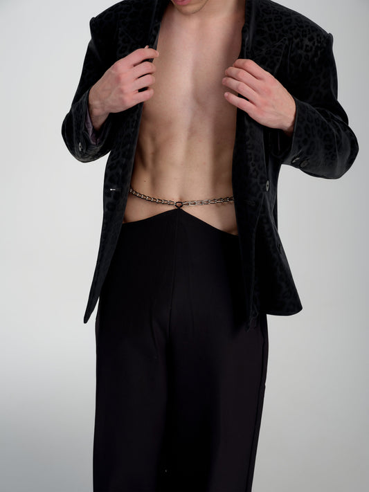 Eclipse Chain Drape Trousers