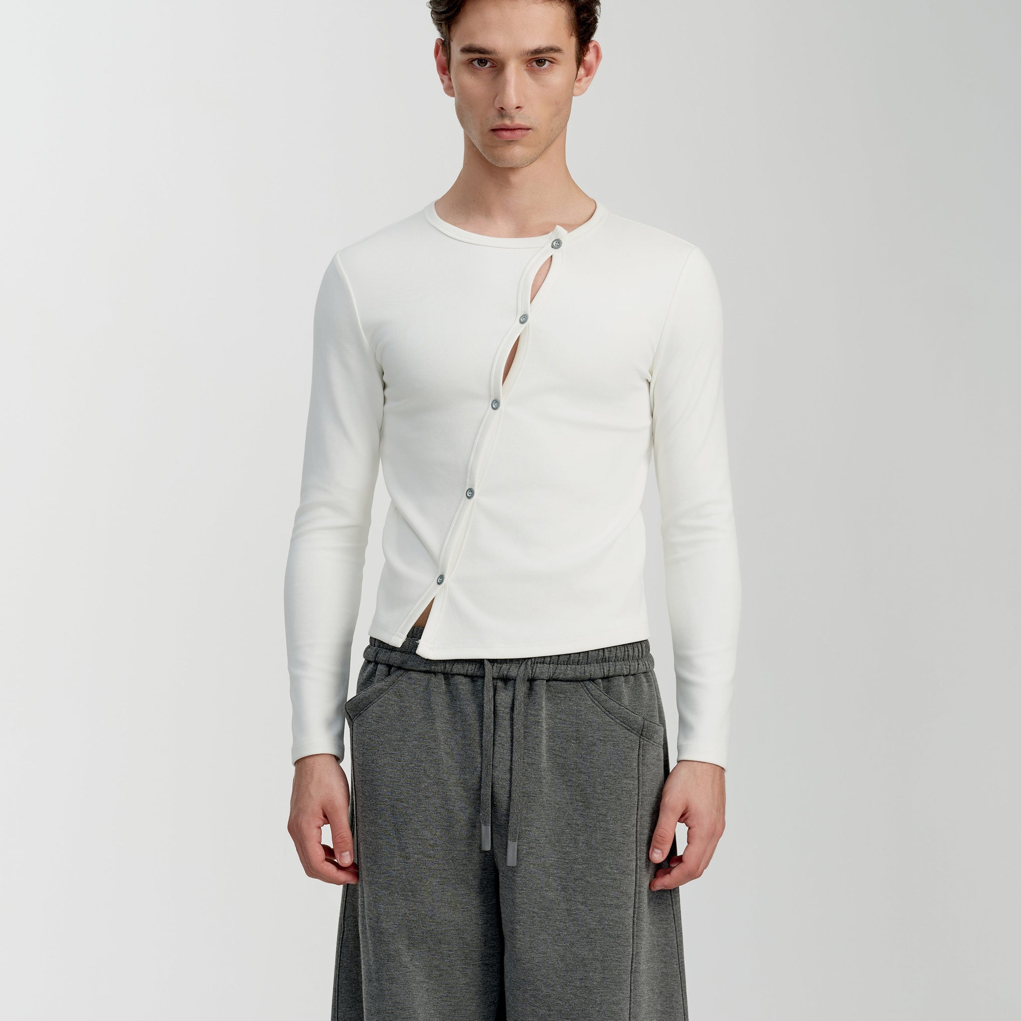 Twist Button Knit