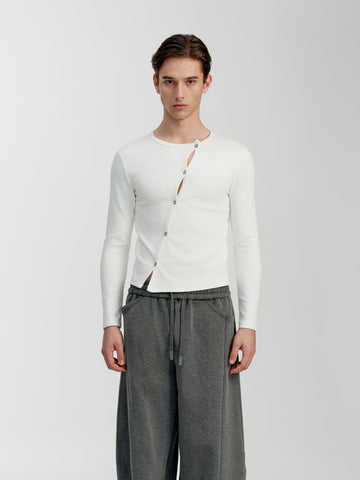 Twist Button Knit