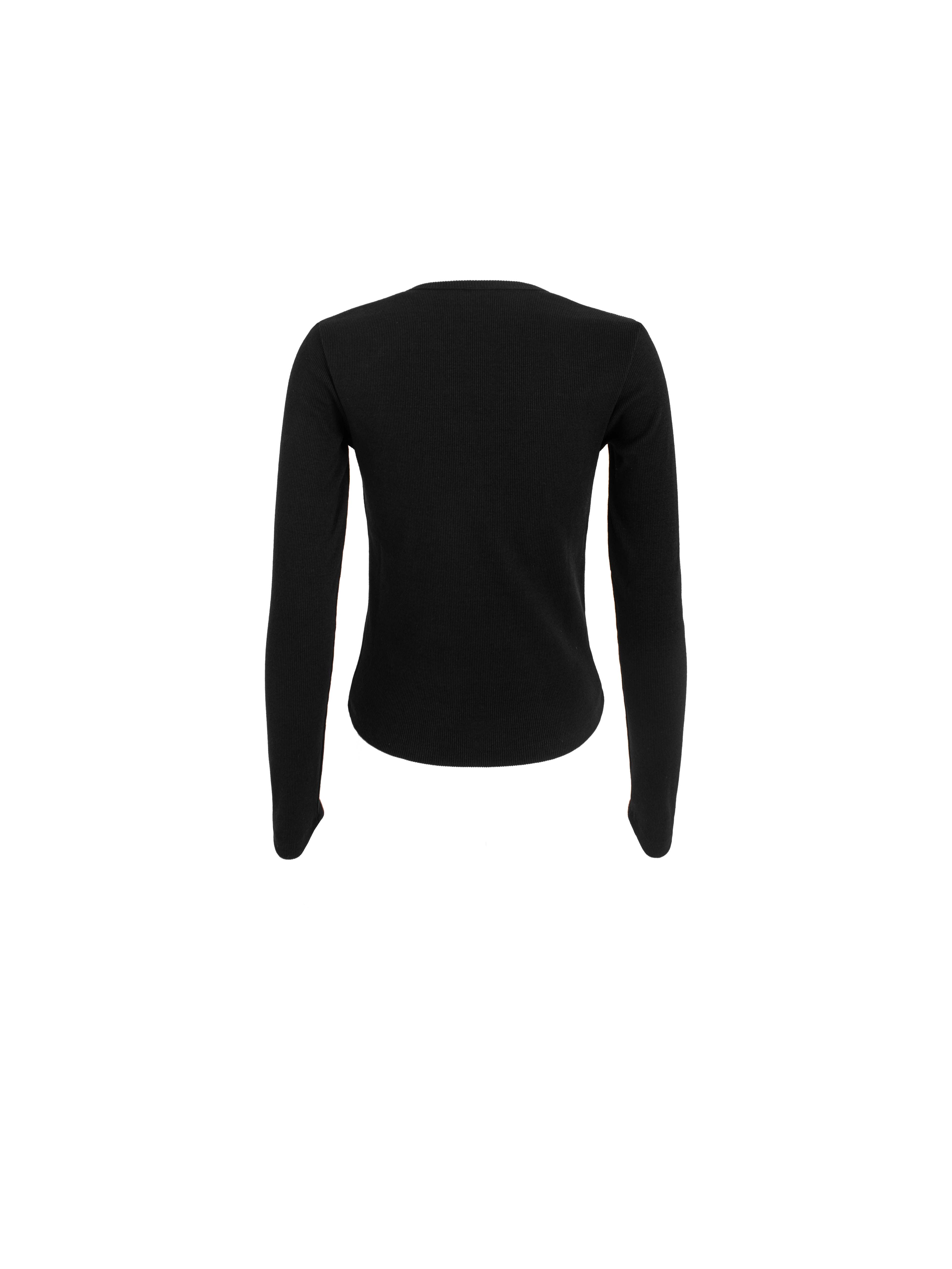 RDV-1R0ABK6542W BLACK LACE BOW SHIRT