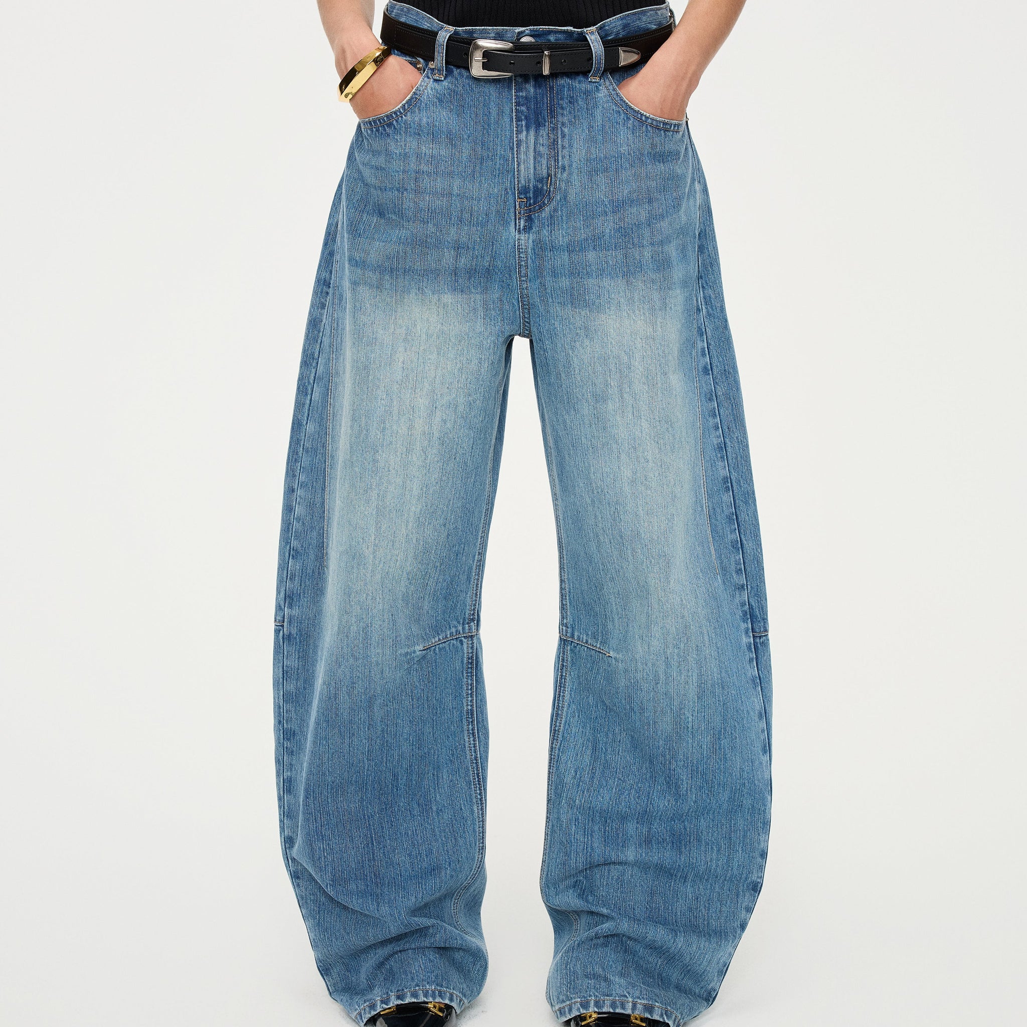Twisted Denim Pants