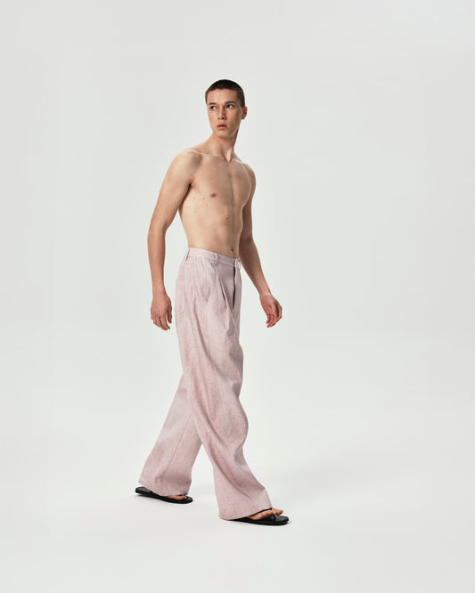 Linen Pleated Pants
