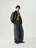 Pleated Barrel Trousers