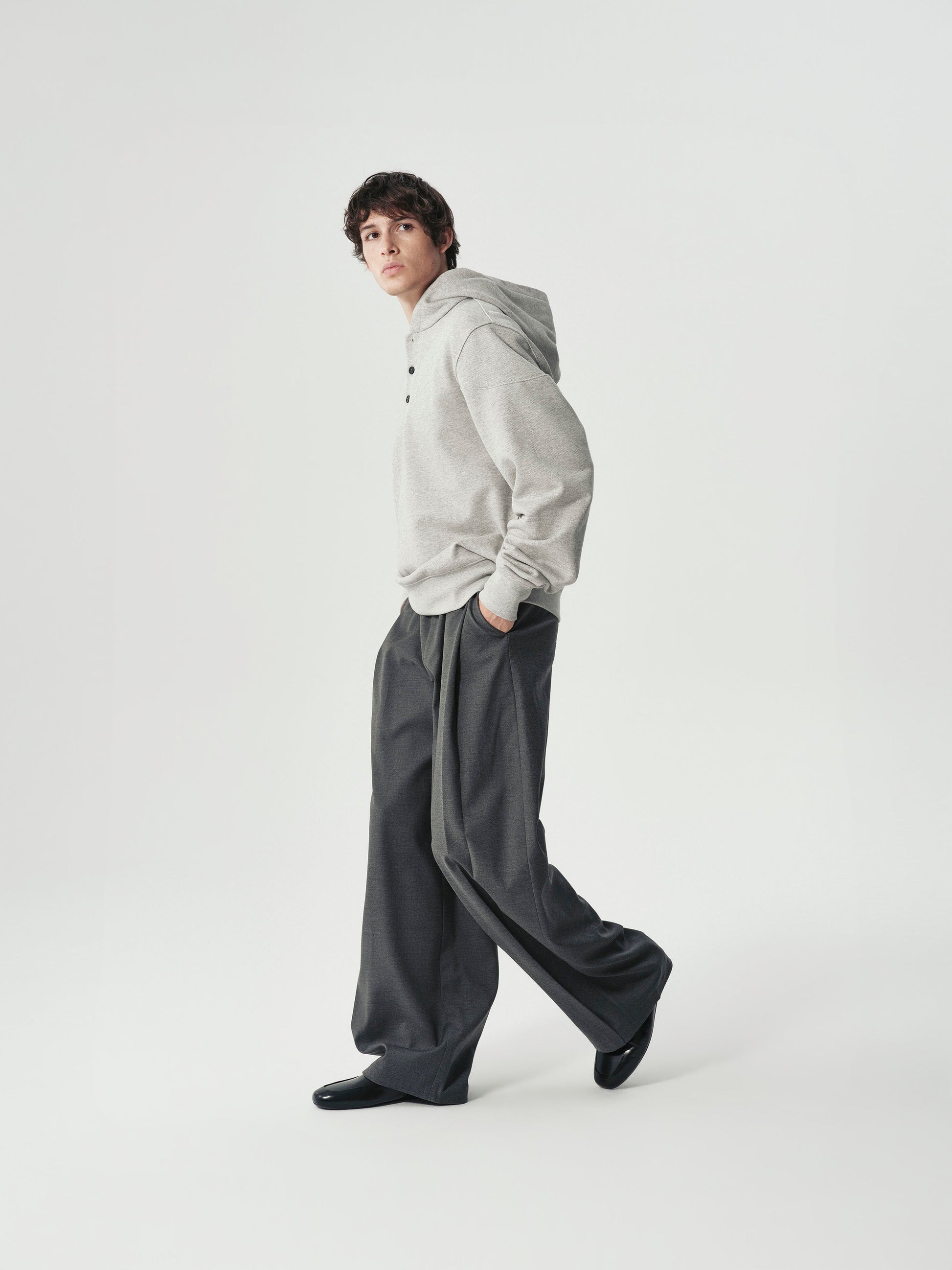 Pleated Barrel Trousers, main view