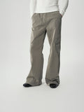 Nylon Utility Pants in Gray Green