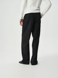 Single-Pleat Tapered Trousers