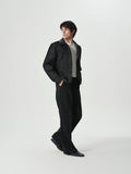 Single-Pleat Tapered Trousers