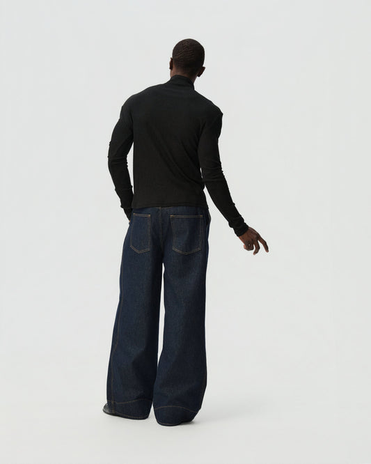 Raw Straight-Leg Jeans — product view