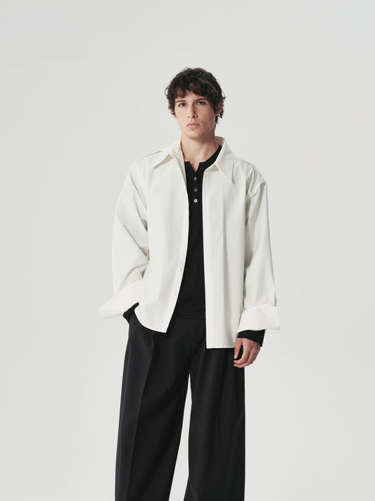Pleated Shoulder Shirt