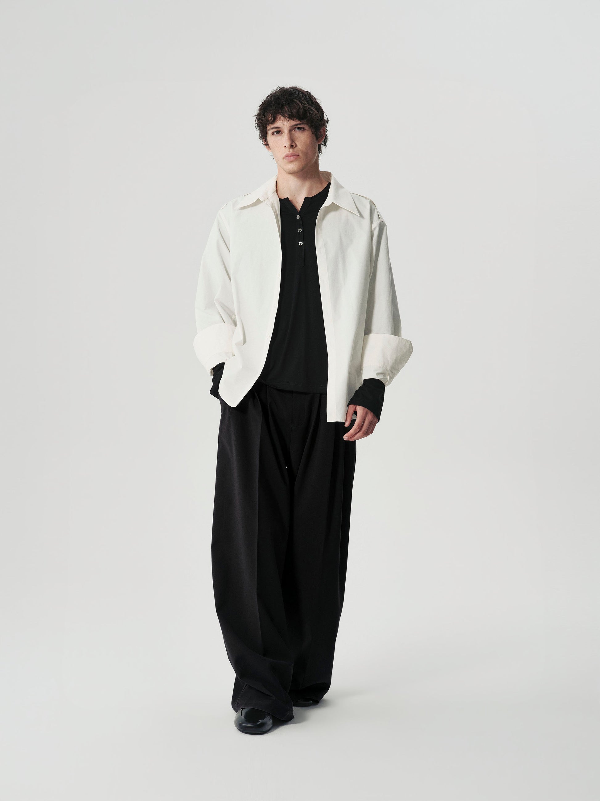 Pleated Shoulder Shirt