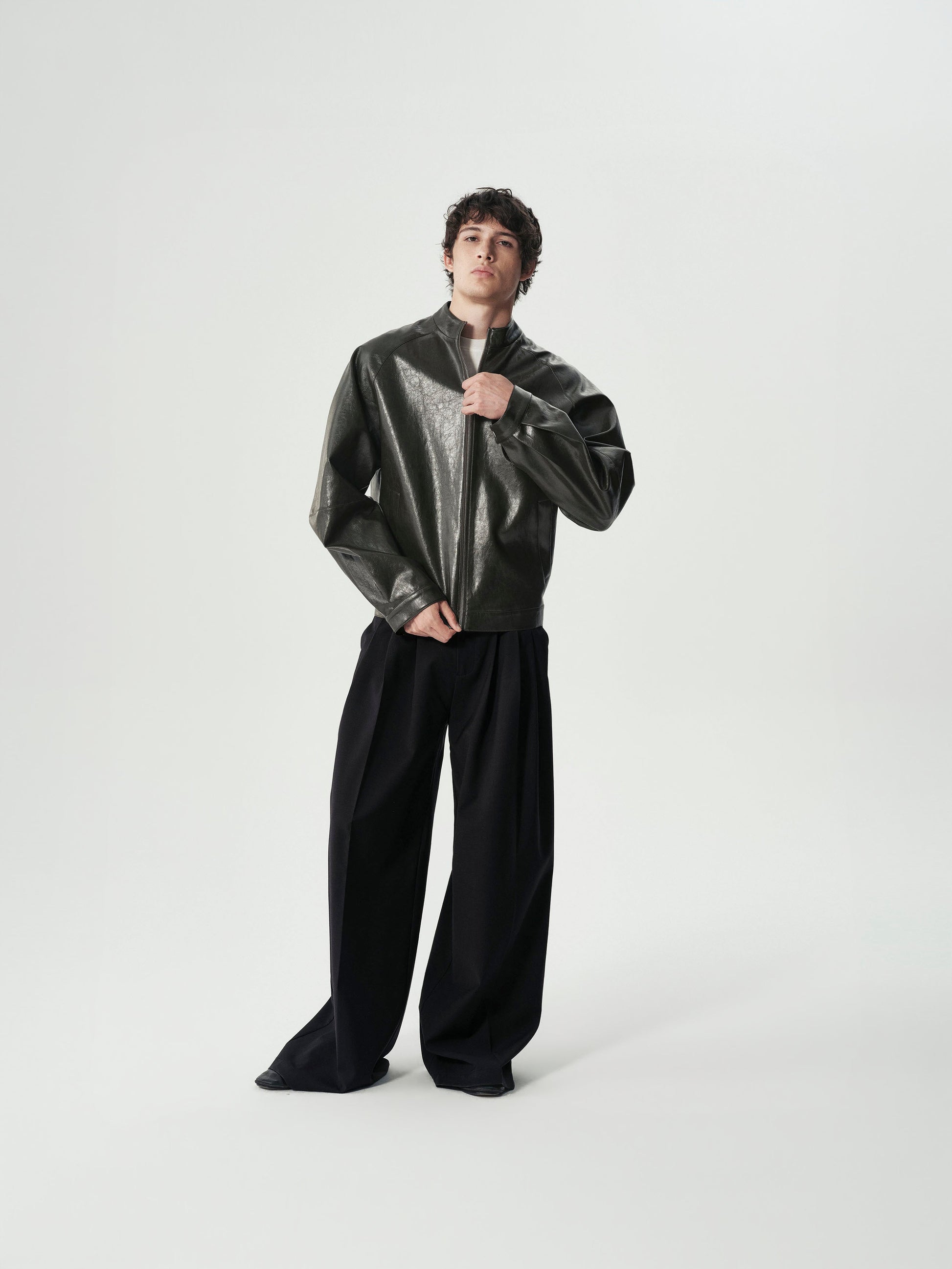Vegan Leather Blouson, main view