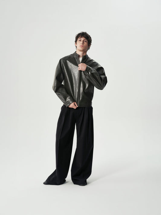 Vegan Leather Blouson, main view