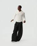 Overlap V-Neck Long-Sleeve — styling view