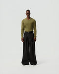 Overlap V-Neck Long-Sleeve — styling view