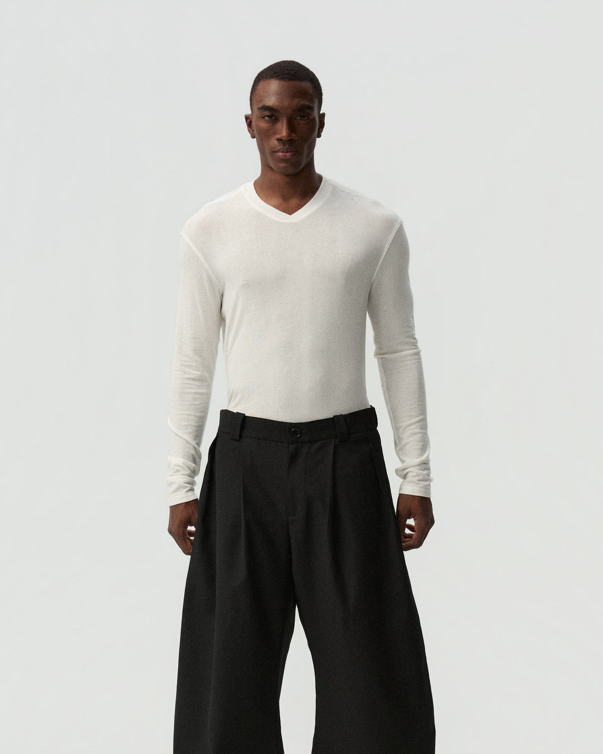 Overlap V-Neck Long-Sleeve — product view